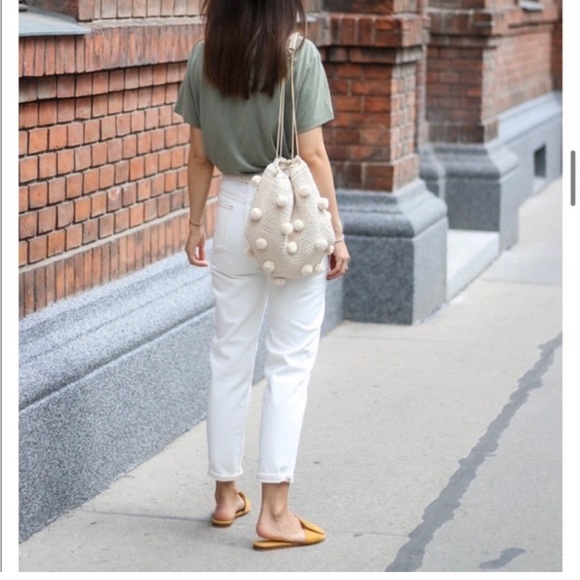 Zara Basic Z1975 Denim Straight Leg Jeans White Distressed 4 - Picture 2 of 5